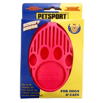 Petsport Scruff Brush Deshed Srub Brush For Dog And Cat